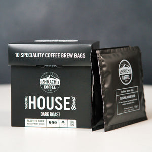 Case of 10 x 10 Biodegradable Coffee Brew Bag - Seasonal House Blend